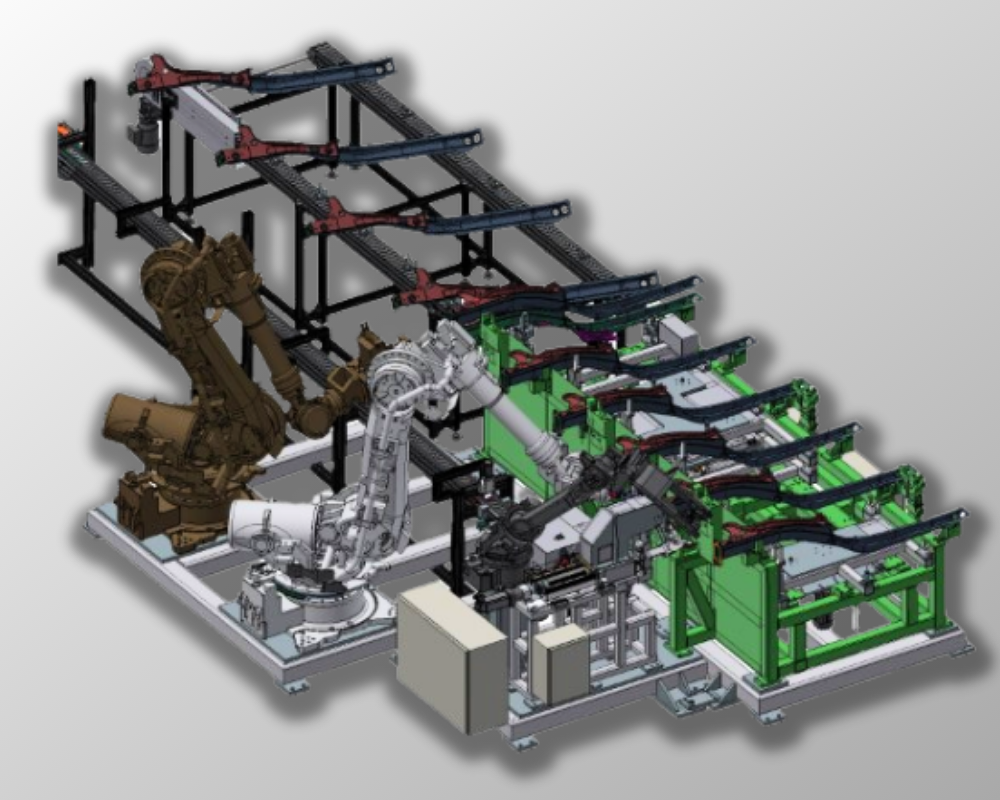 Layout proceso automatización soldadura Industrial Gurpea