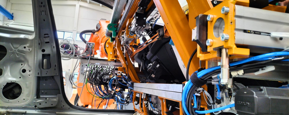 Servomotor producción coche eléctrico
